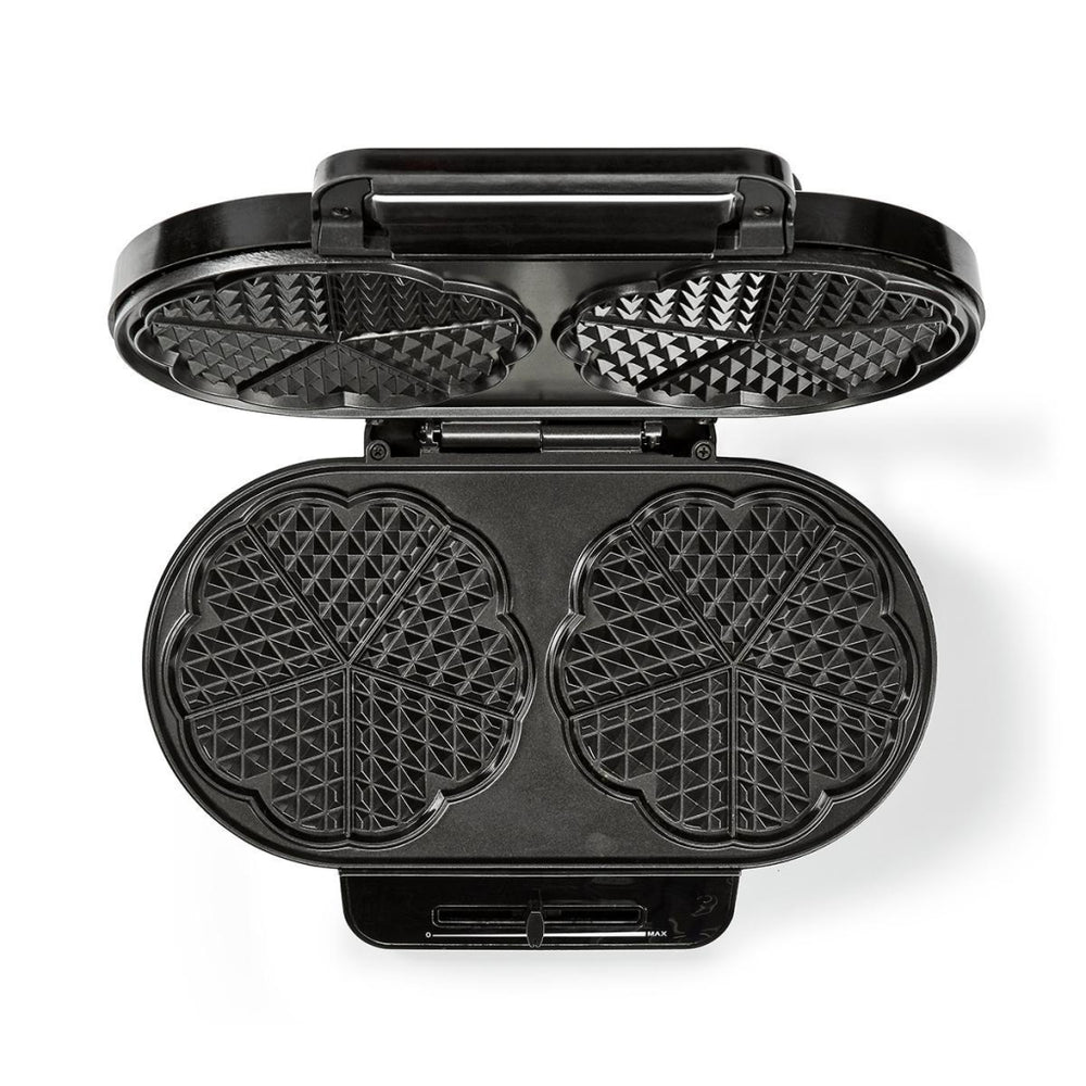 Nedis kawp110fbk double waffle maker 2x 14 cm 1200 w black