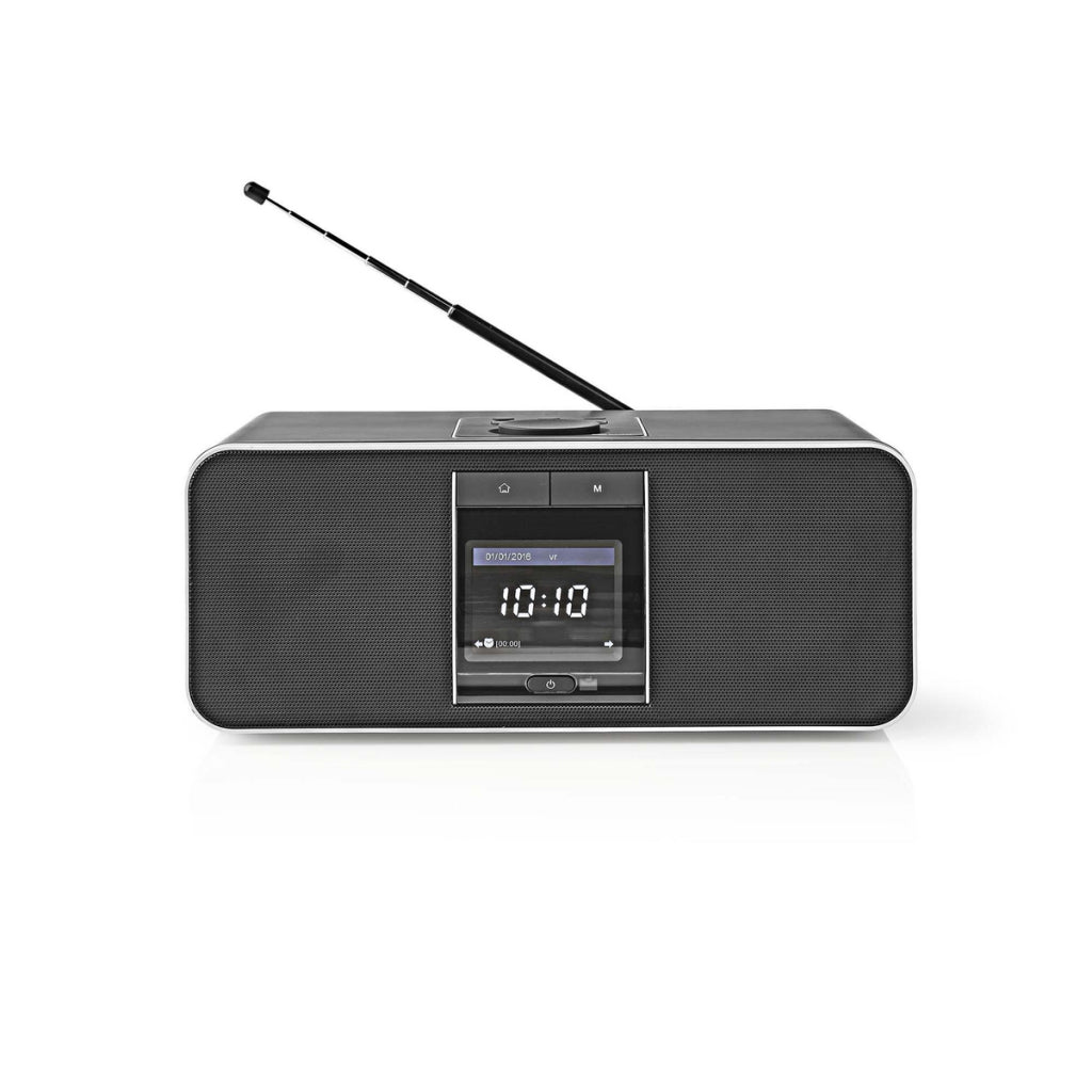 Nedis RDIN5005BK Internet radio 42 W Dab+ FM Bluetooth® Remote control Black silver