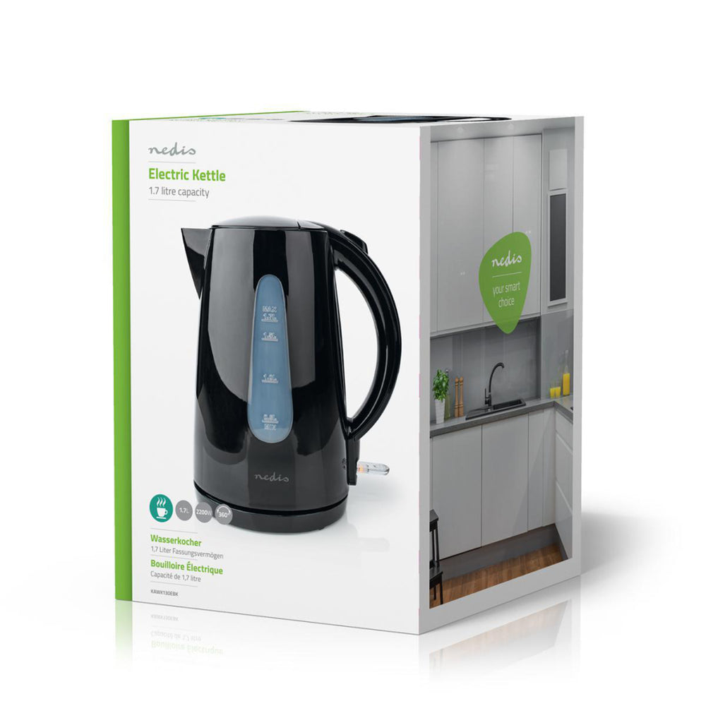 Nedis kawk130ebk kettle 1.7l 2200w black