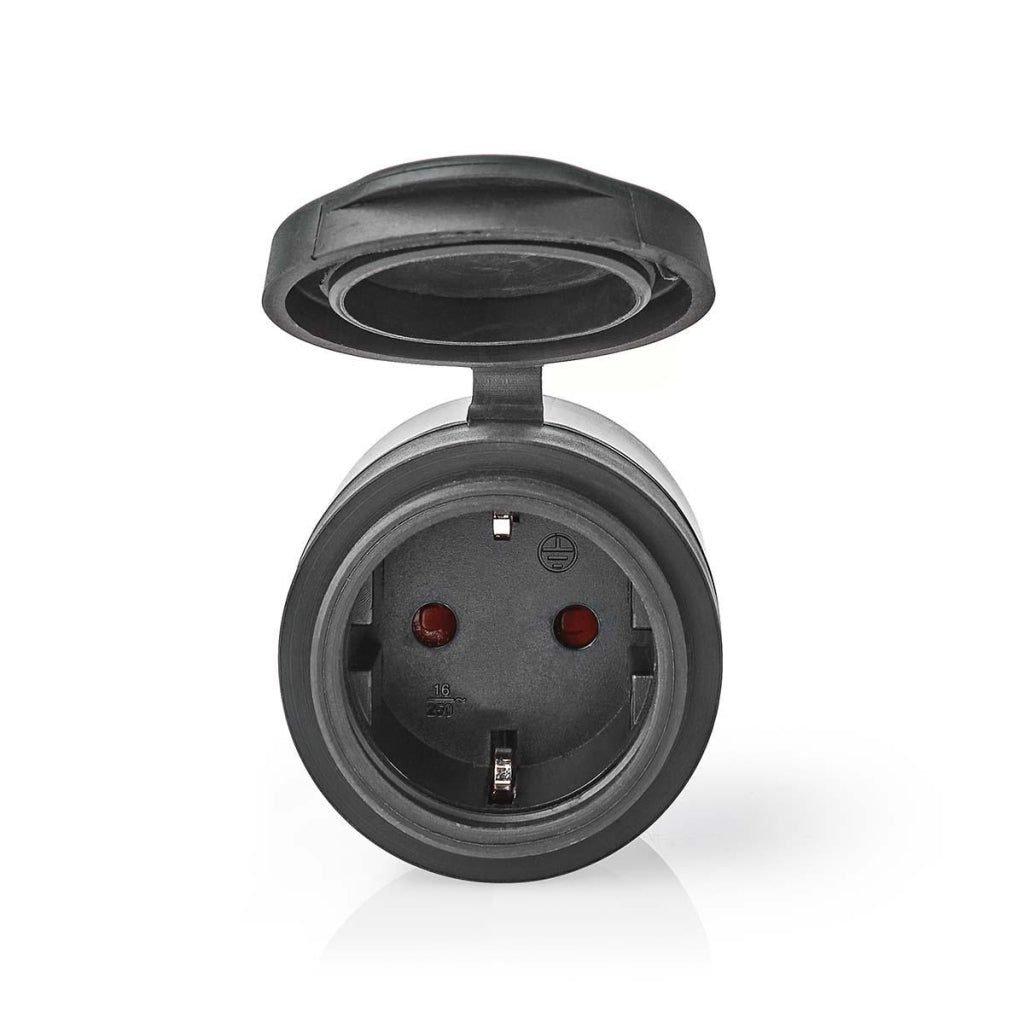 Nedis wifipo110fbk smartlife smart plug wifi ip44 3680w black