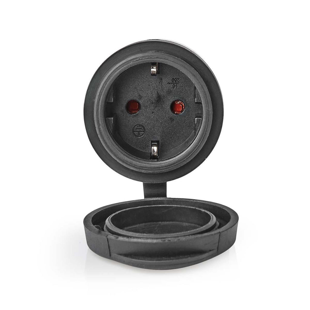 Nedis wifipo110fbk smartlife smart plug wifi ip44 3680w black