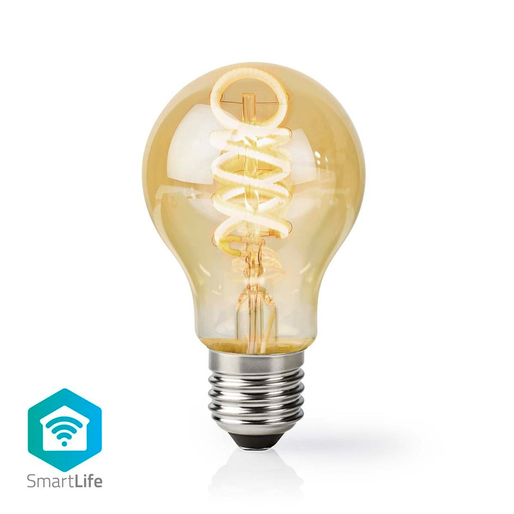 Nedis Wi-Fi LRT10A60 SmartLife LED Filament Lamp Wi-Fi E27 360 lm 4.9 W Warm to Cool White 1800 - 6500 K Glass Android Trade; ios peer
