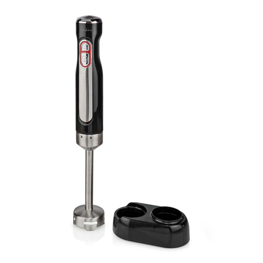Nedis kahb600bk hand blender 100w silver black