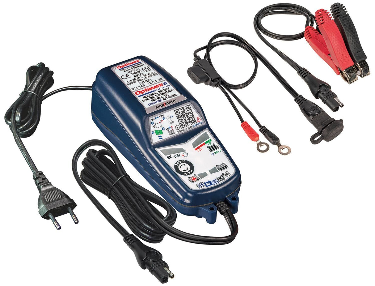 Tecmate battery charger optimate 5 select optimate 5 charger voltmatic 6v 12v