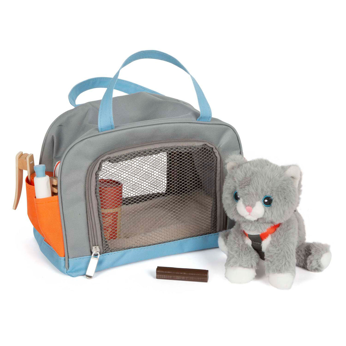 Small Foot - cuddly cat with carrying bag and care set