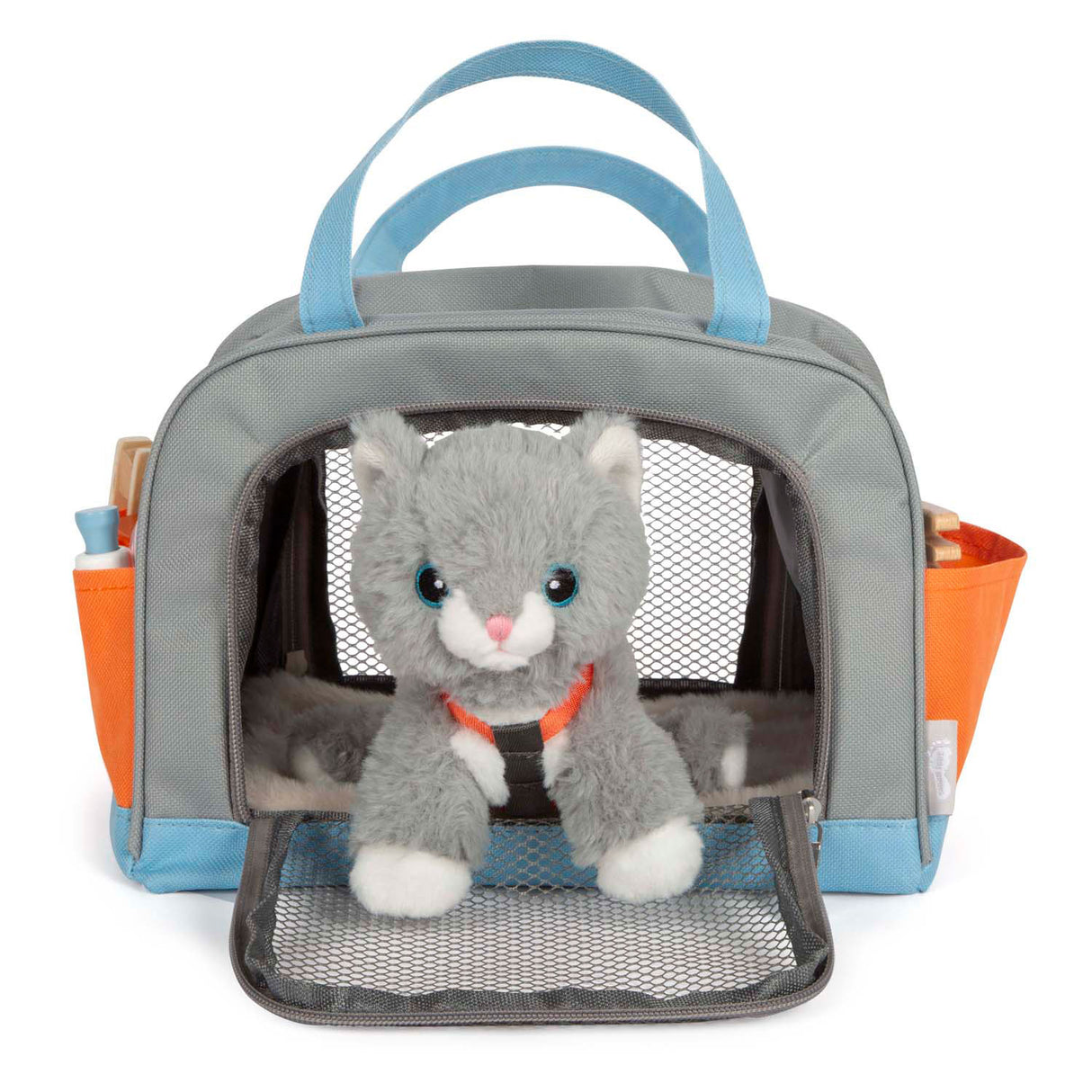 Small Foot - cuddly cat with carrying bag and care set