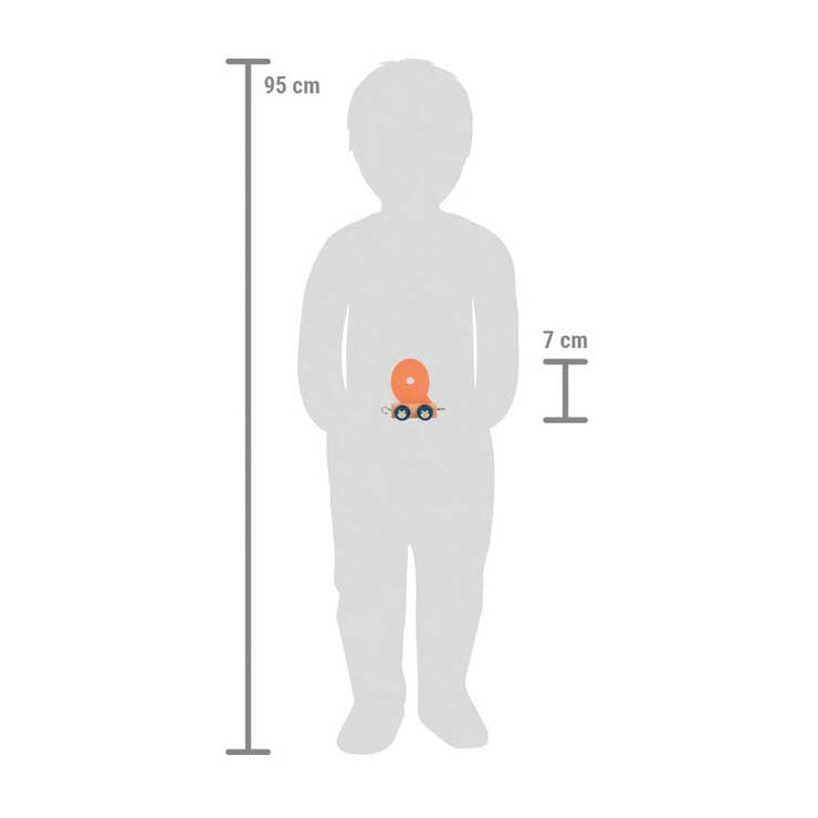 Small foot - houten lettertrein polar - q