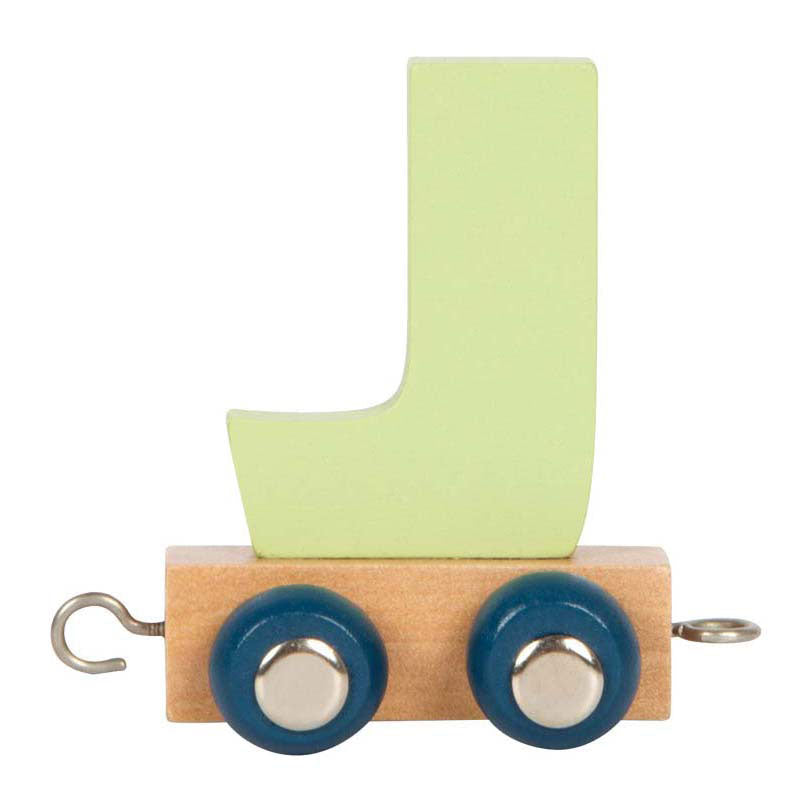 Small foot - houten lettertrein polar - j