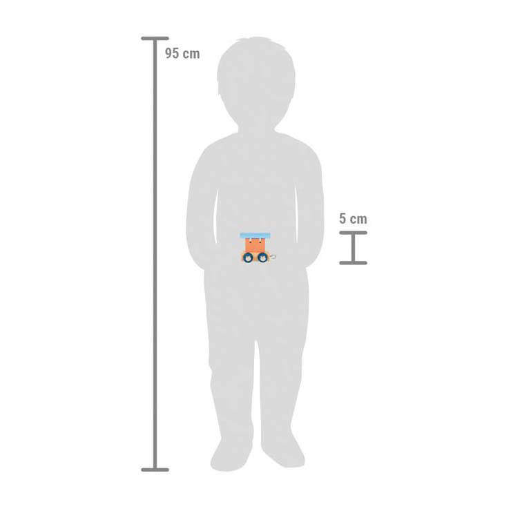 Kleiner Fuß - Holzschrift Polar - Wagon Zalmpoz Blau