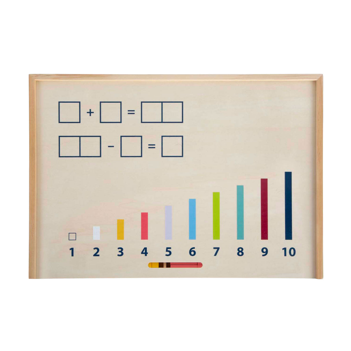 Small foot - wooden learning box with math rods and math block set