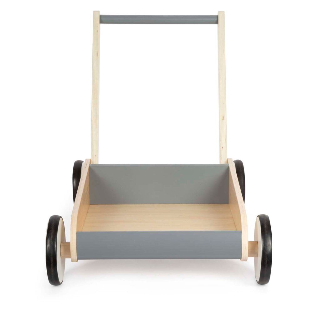 Small foot - houten loopwagen grijs