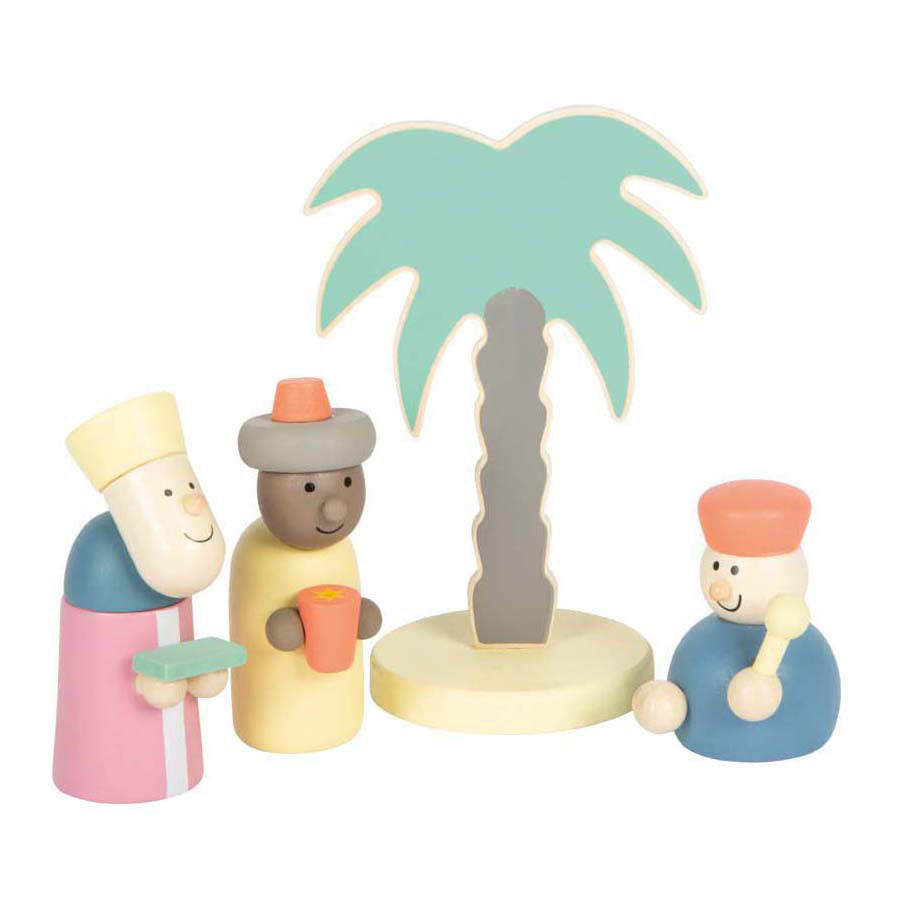 Kis láb - fa jászol Karácsonyi mesejáték készlet