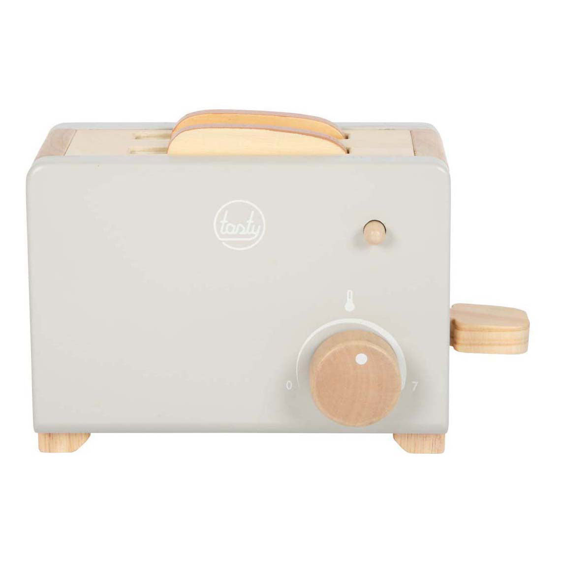 Klenge Fouss - hëlzent Toaster Set gro lecker