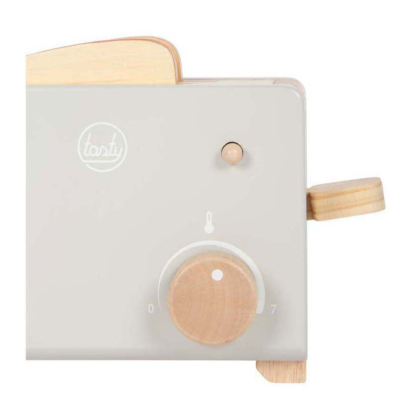 Klenge Fouss - hëlzent Toaster Set gro lecker