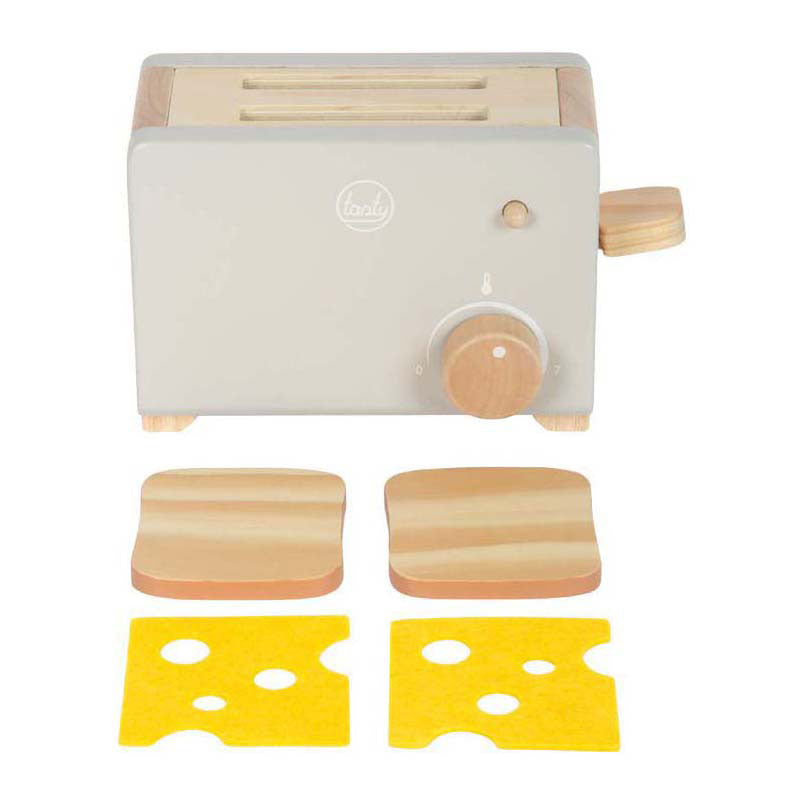 Klenge Fouss - hëlzent Toaster Set gro lecker