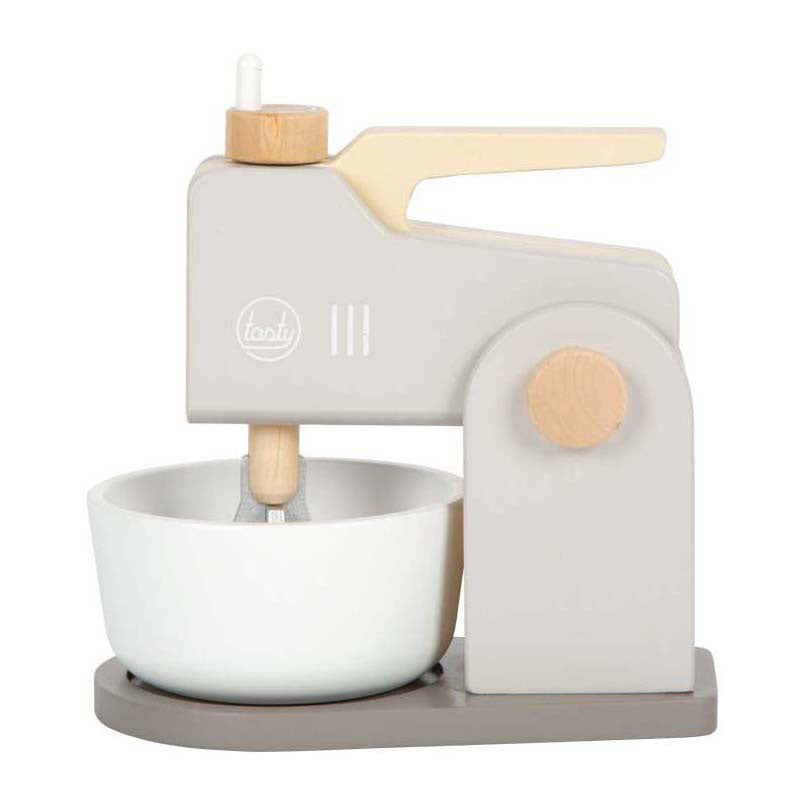 Small foot - wooden mixer play set gray tasty