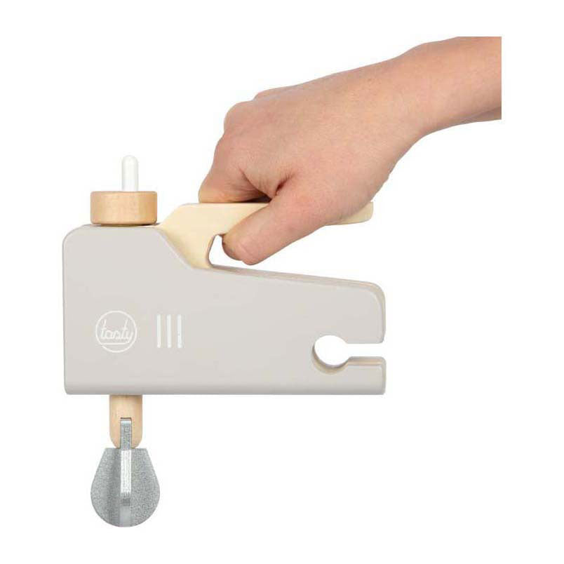 Small foot - wooden mixer play set gray tasty