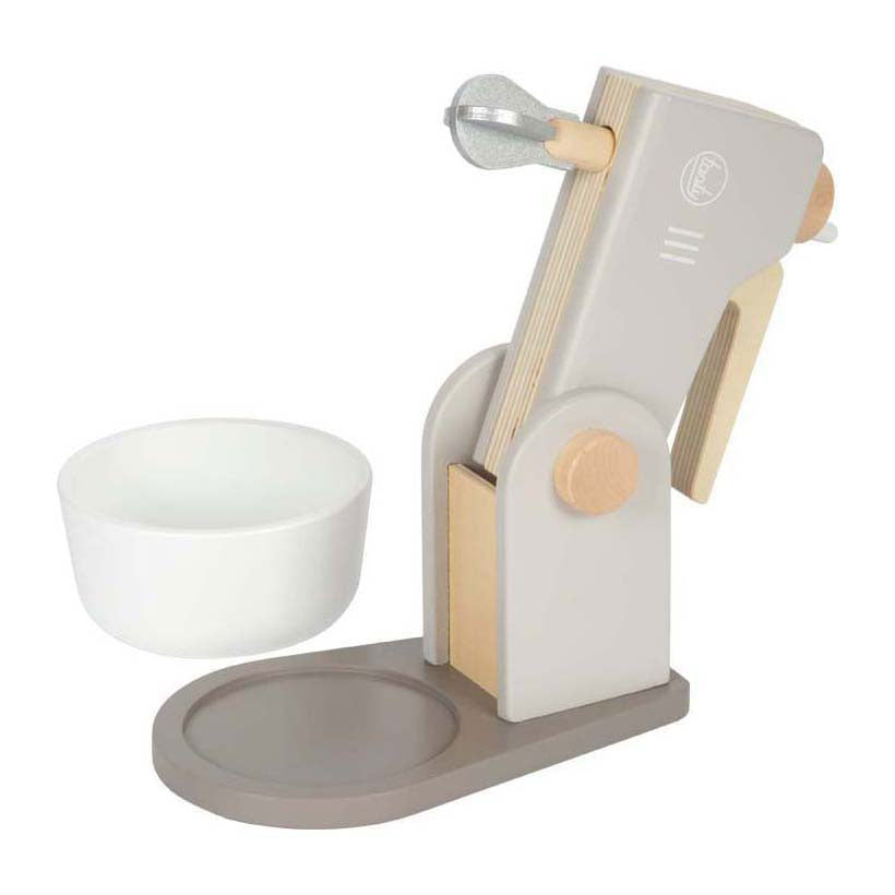 Small foot - wooden mixer play set gray tasty