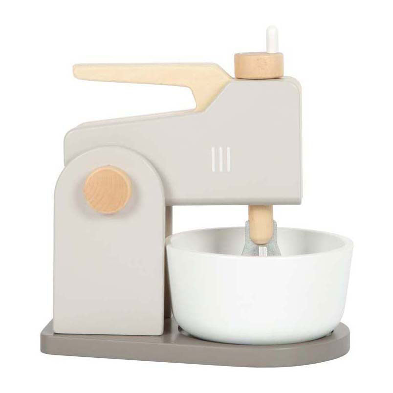 Small foot - wooden mixer play set gray tasty