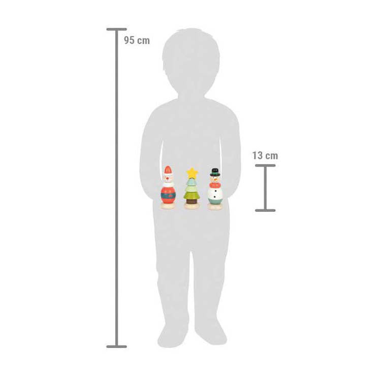 Small foot - kerst- en winter stapeltoren, 9 stuks