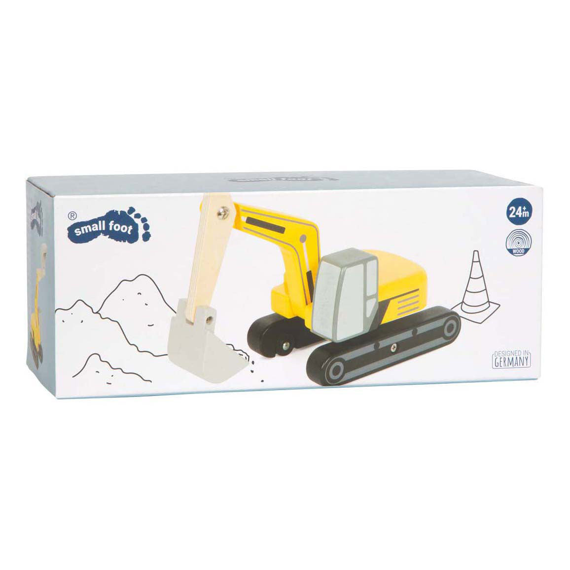 Small foot - wooden excavator