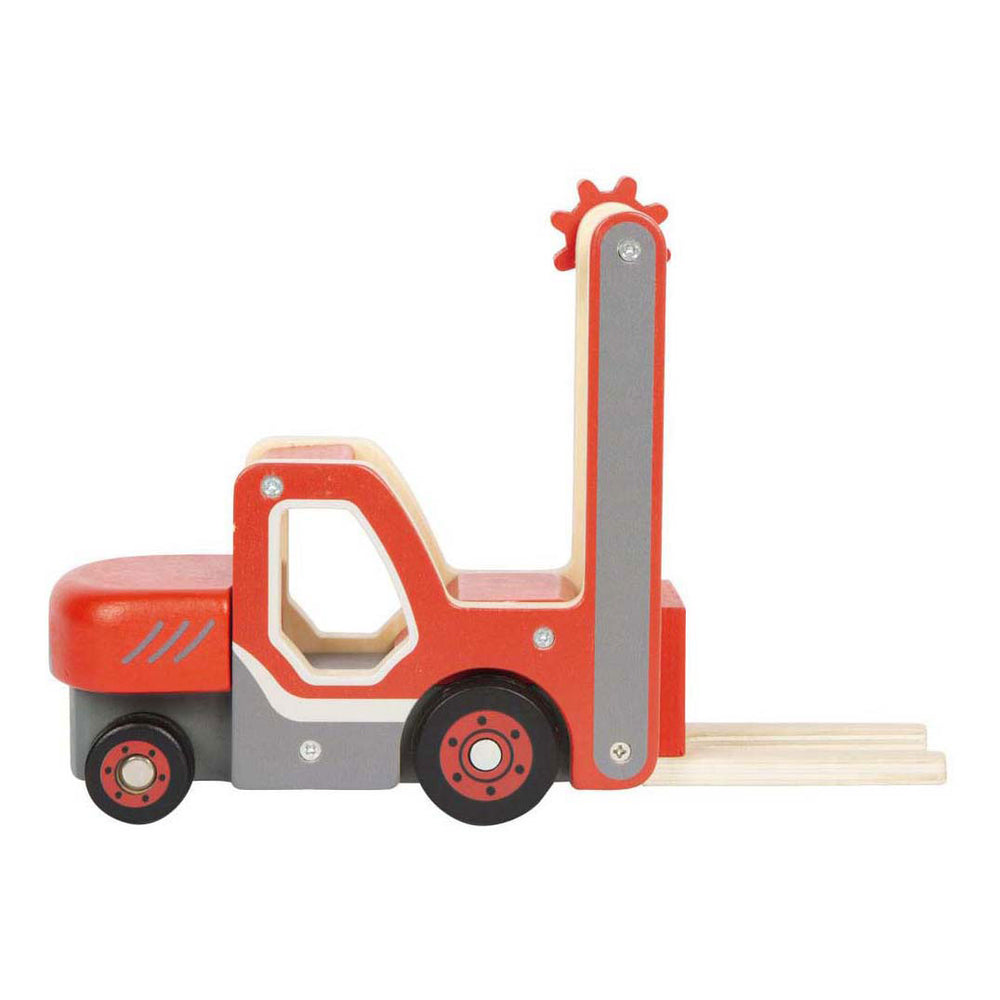 Small foot - wooden forklift with pallet