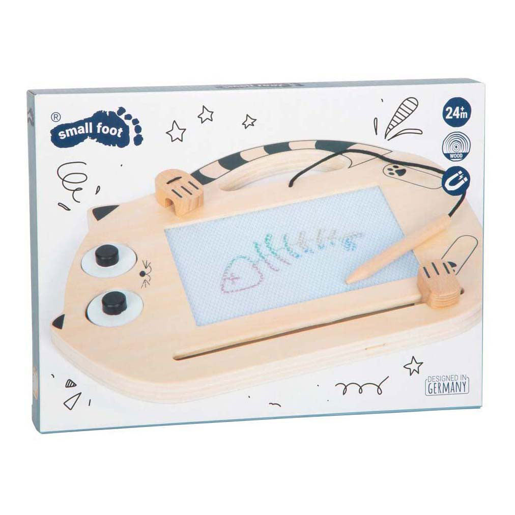 Lille fod - magnetisk tegnebræt træ
