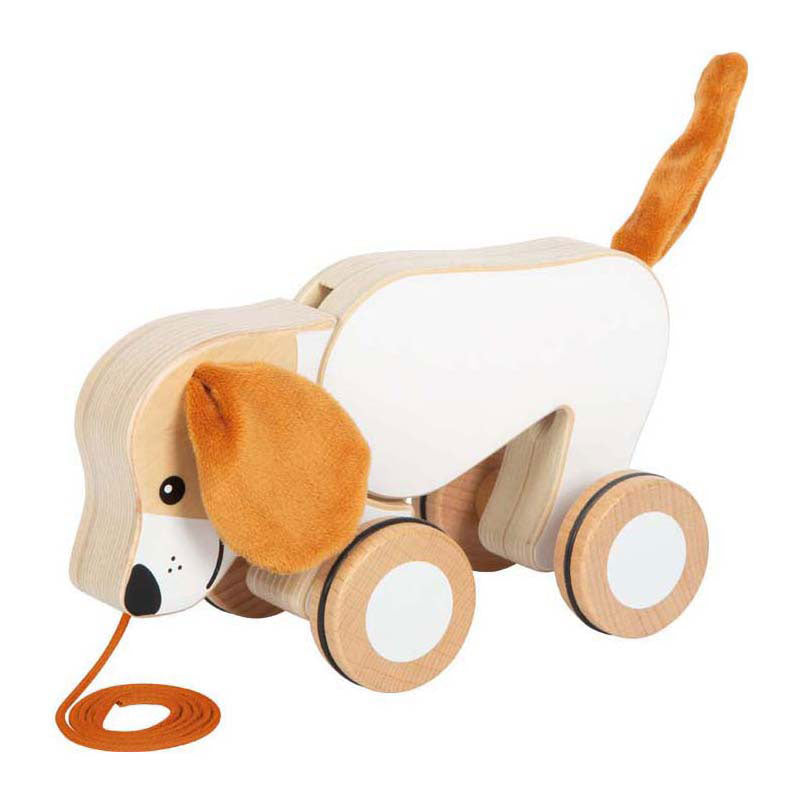 Small foot - wooden draft dog with crackling ears