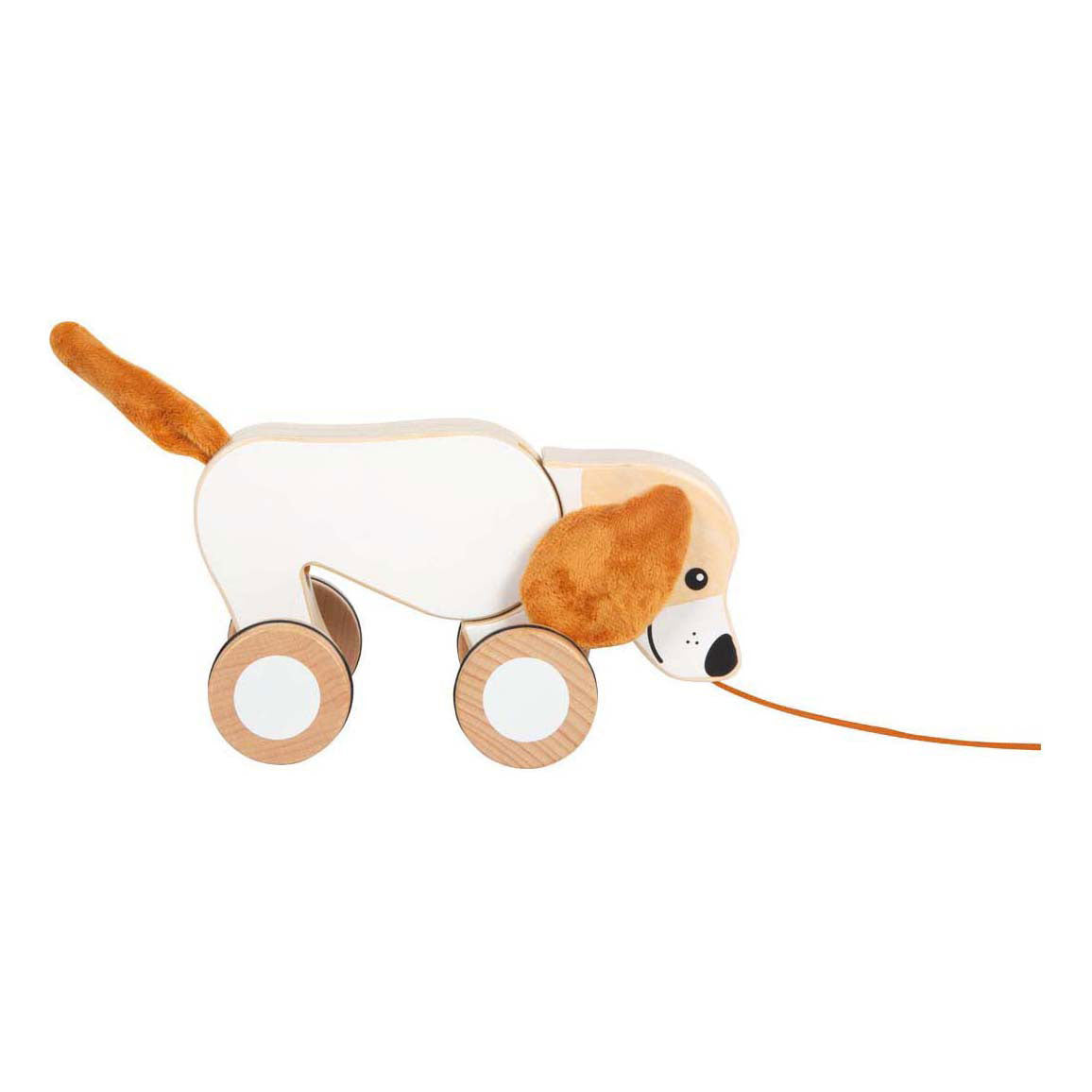 Small foot - wooden draft dog with crackling ears