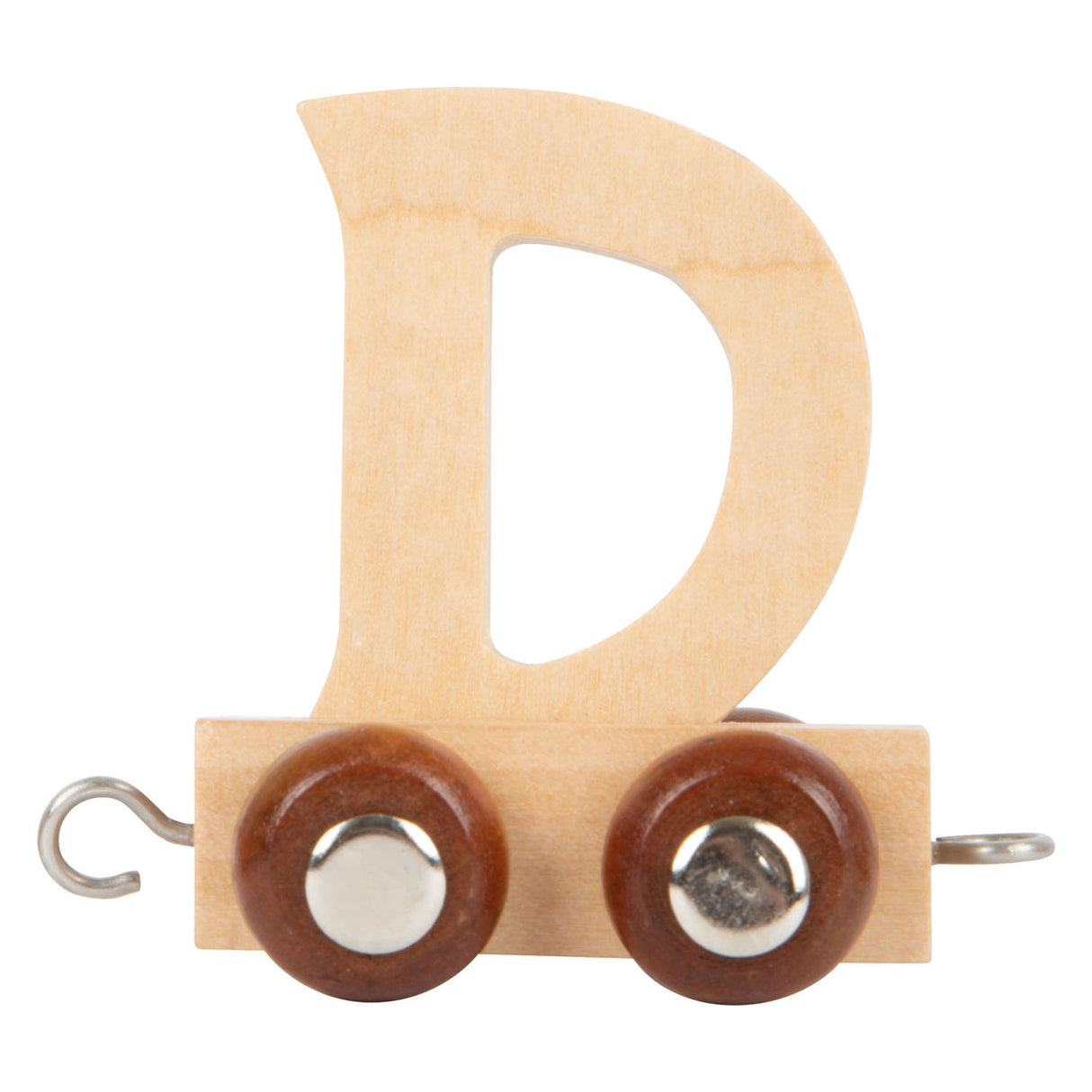 Small foot - wooden letter train - d - 12 pieces