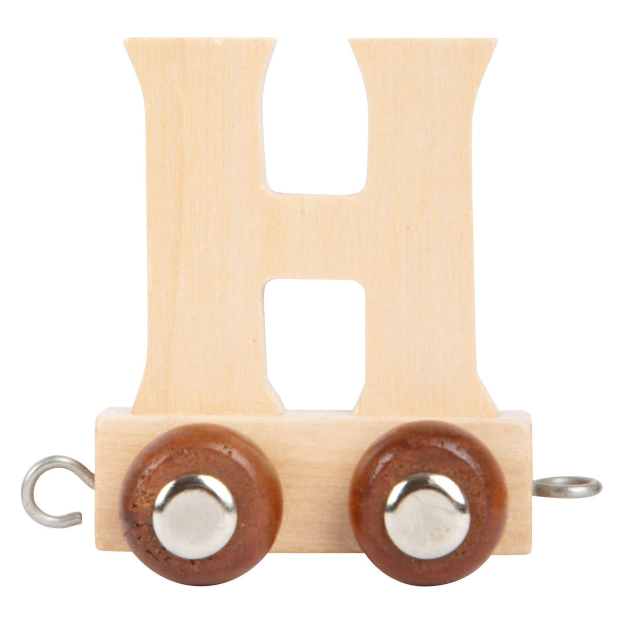 Small foot - wooden letter train - h - 12 pieces