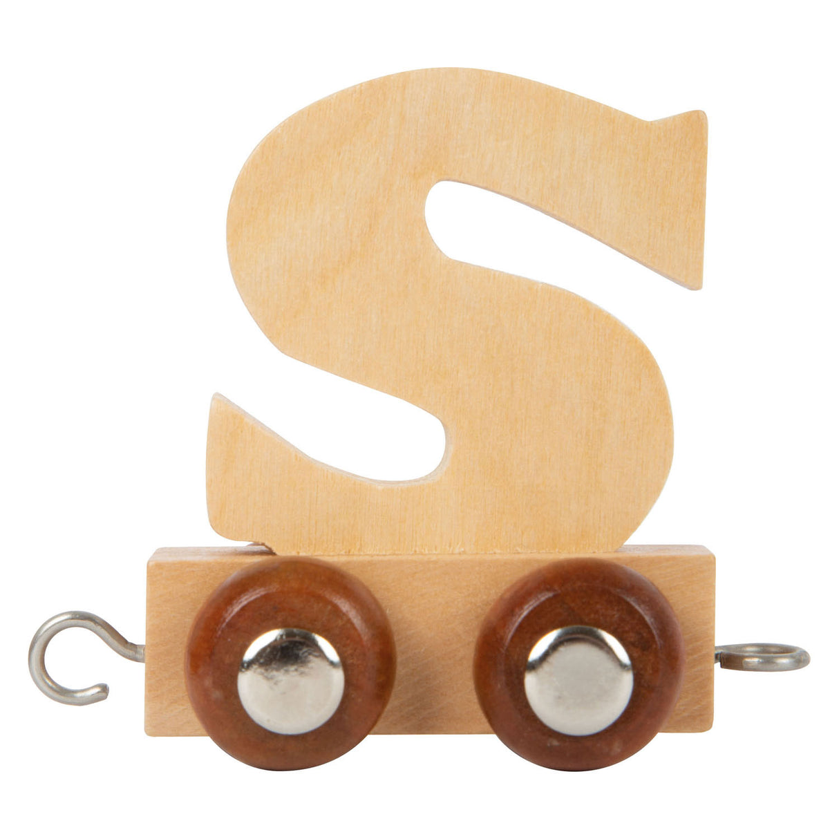 Small foot - wooden letter train - s - 12 pieces