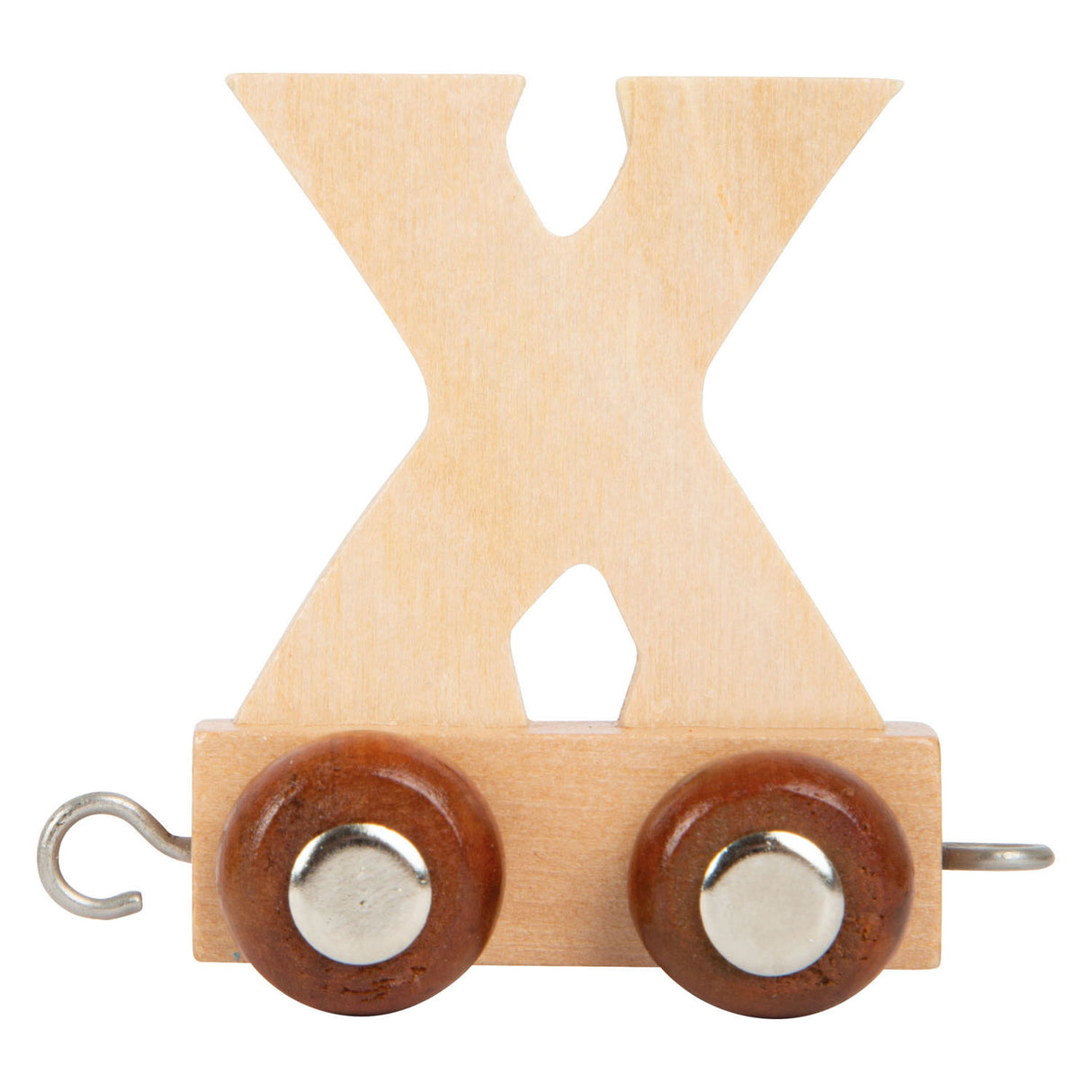 Small foot - wooden letter train - x - 12 pieces