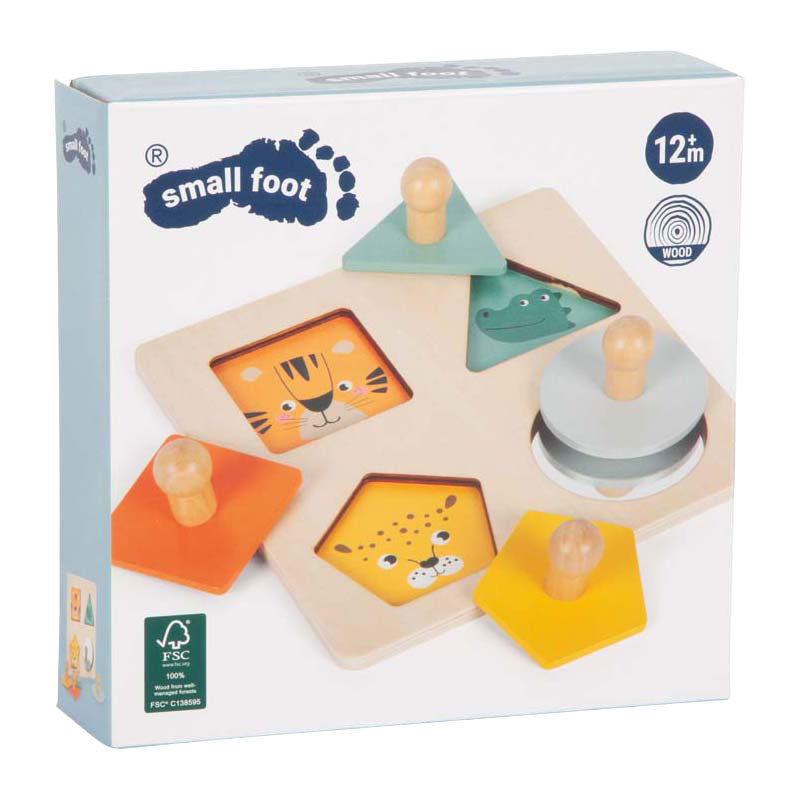 Small foot - houten vormen montessori puzzel fsc