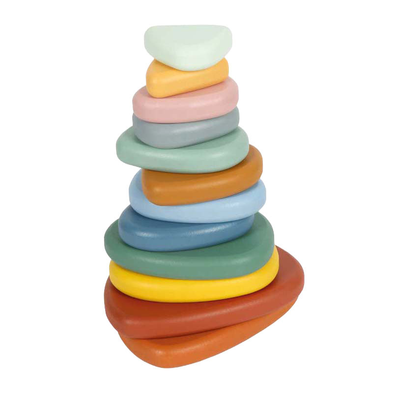 Small foot - houten montessori river rocks evenwichtsspel fsc