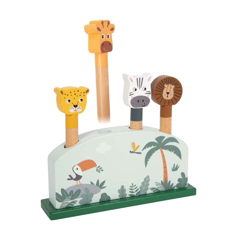 Small foot - houten dierenvormenspel safari fsc