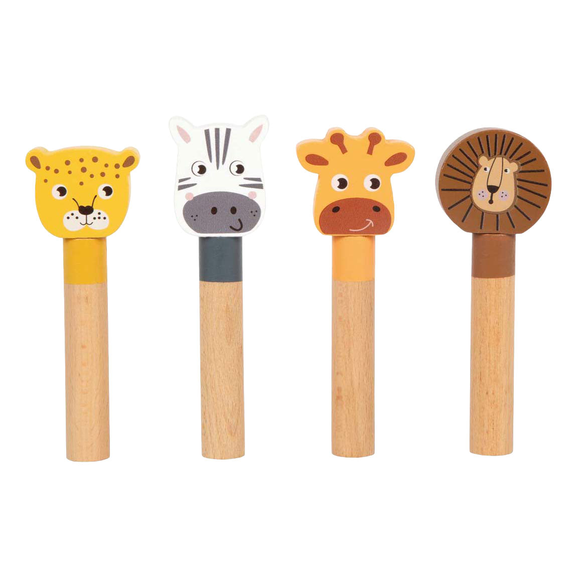 Pé pequeno - jogo em forma de animal de madeira safari fsc