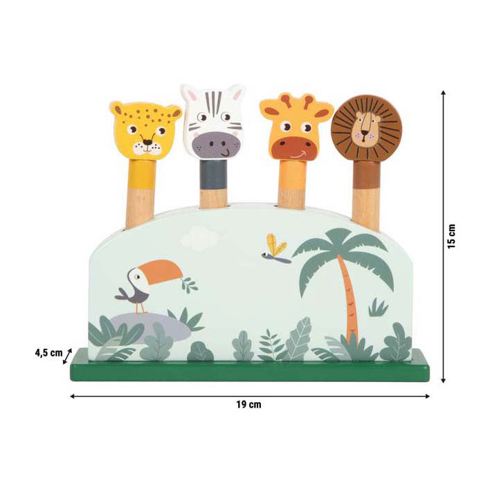 Small foot - houten dierenvormenspel safari fsc
