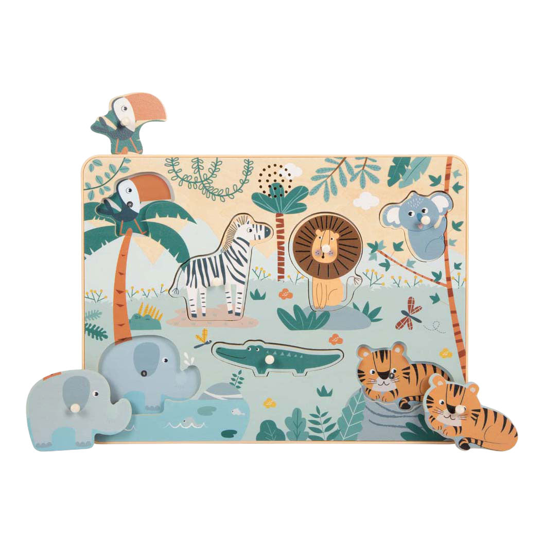 Small foot - wooden animal sounds puzzle safari