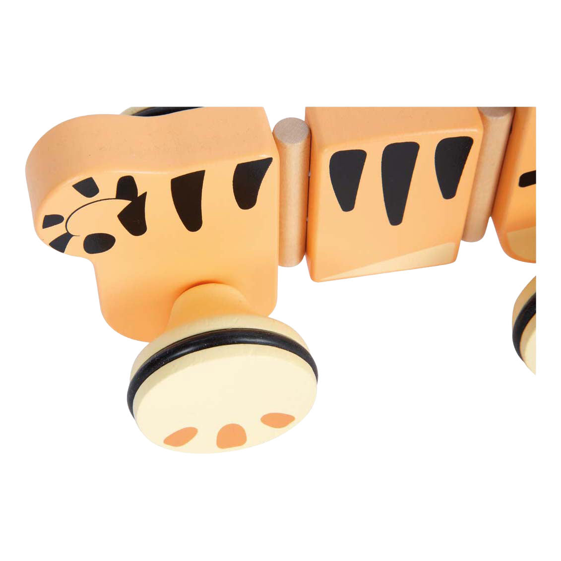 Small foot - wooden draft animal tiger safari fsc