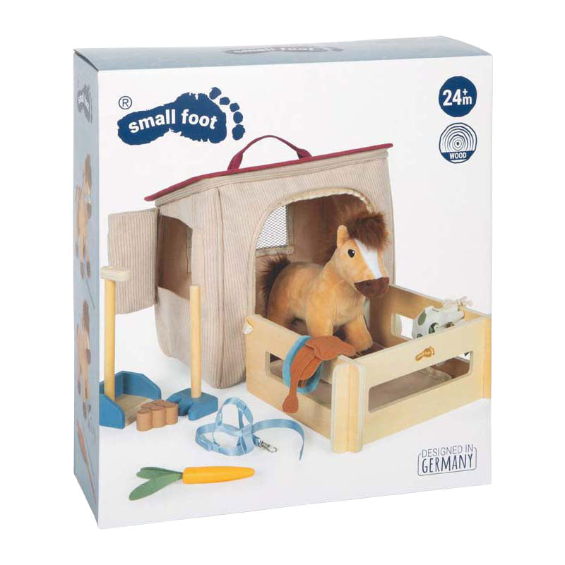 Small foot - horse play set with stable and accessories in bag