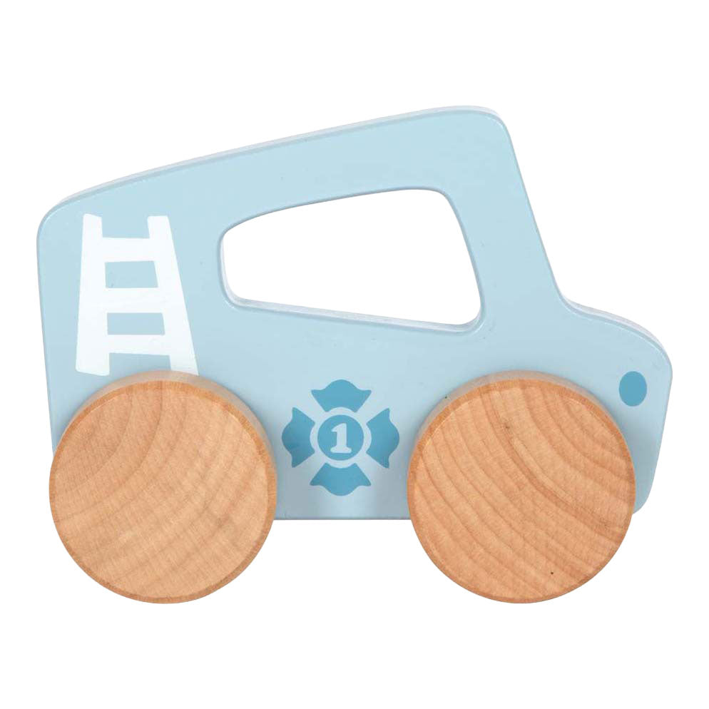 Small foot - houten duwautootje blauw