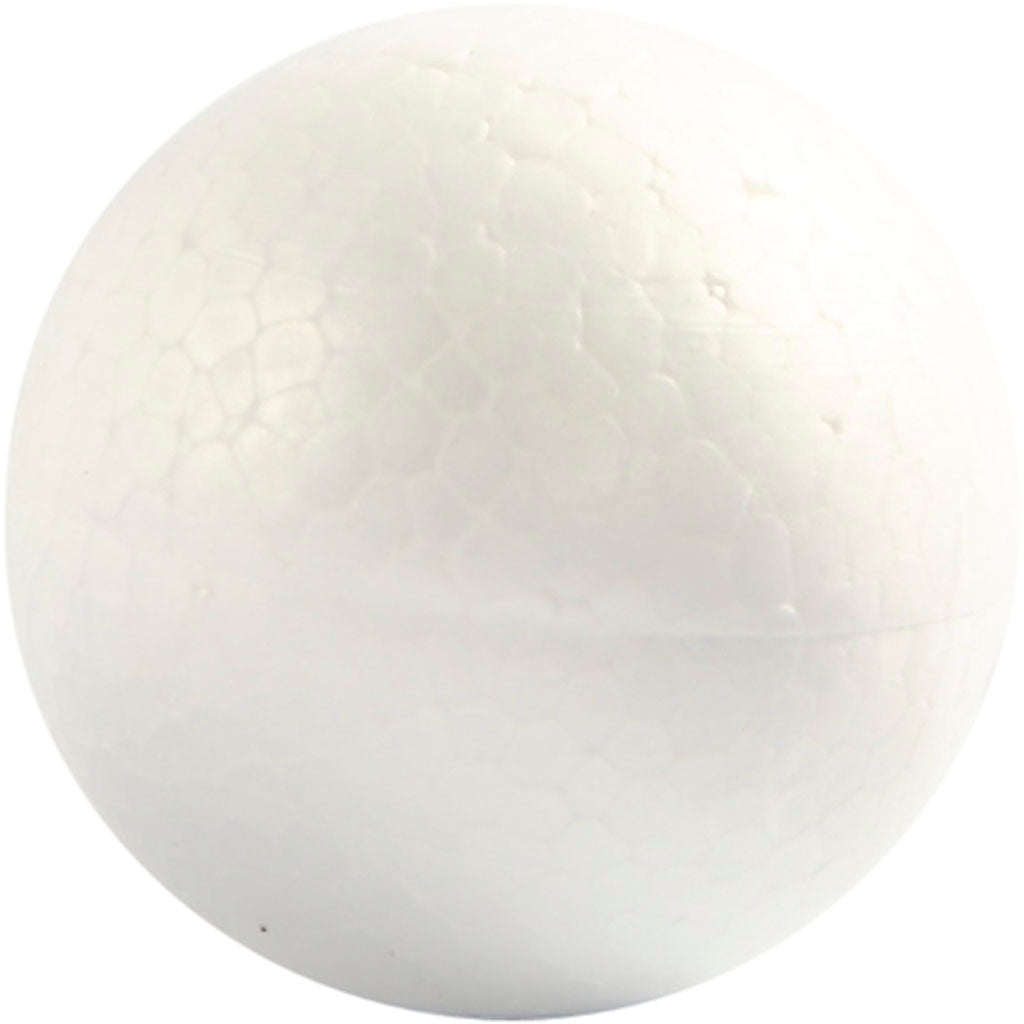 Creativ company balls, d 5 cm, white, 5 pieces 1 box