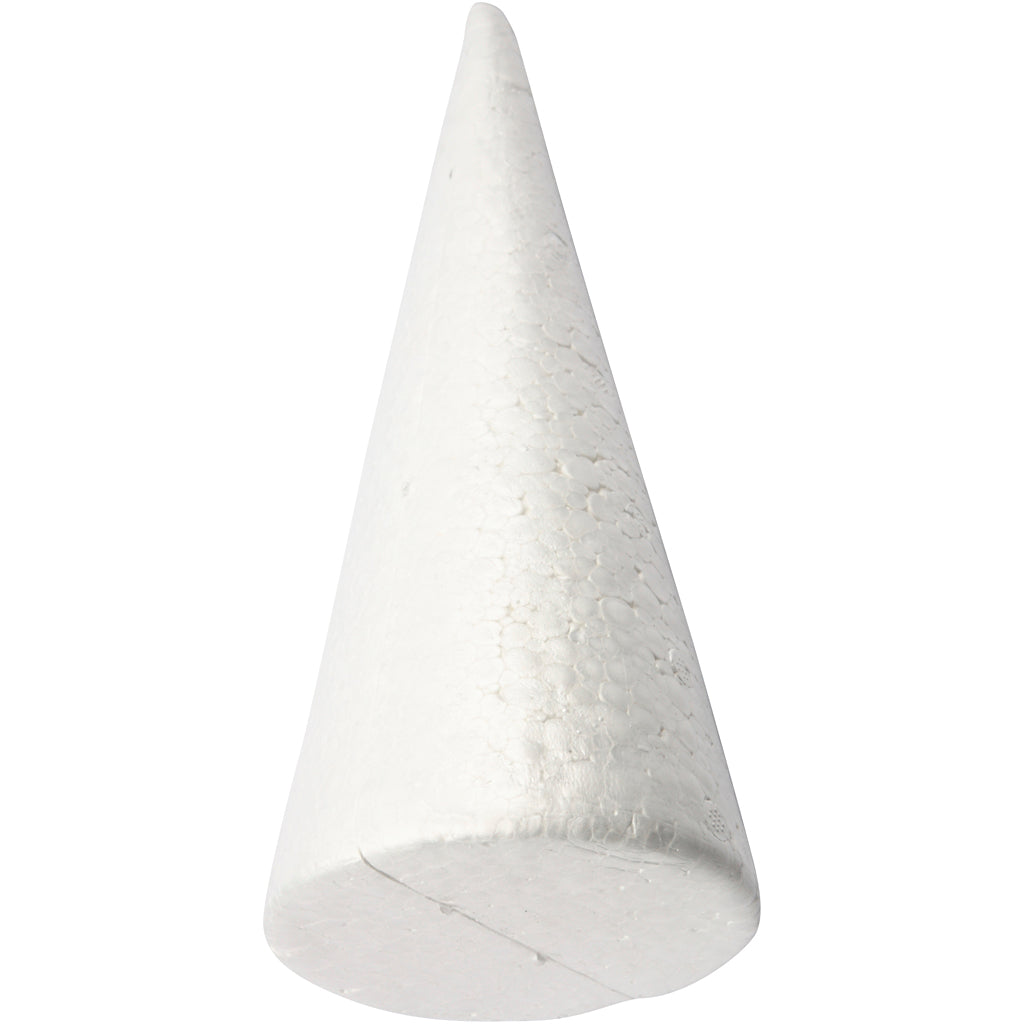 Creativ company styrofoam cone white, 35cm