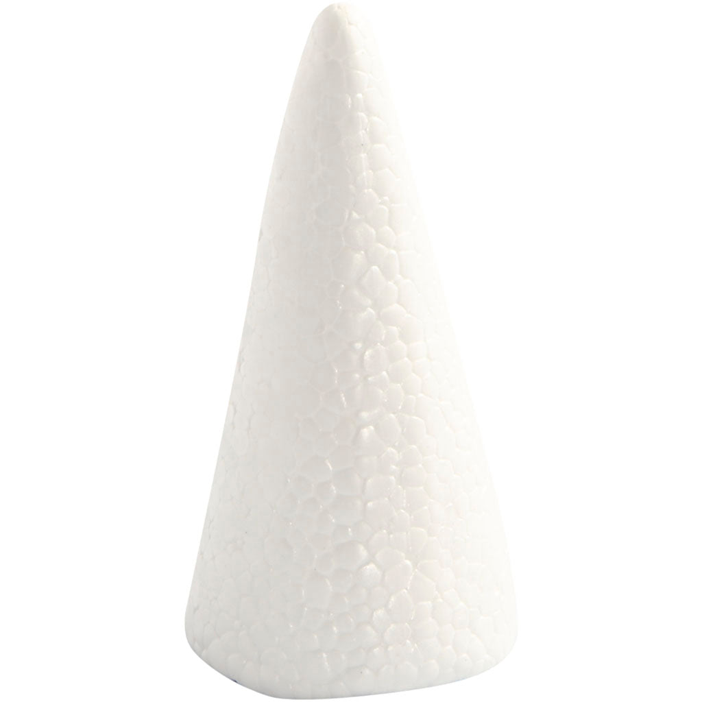 Creativ company cones, h: 11 cm, d 5.5 cm, white, 5 pieces 1 box