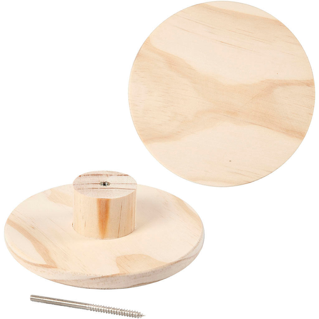 Creativ company coat rack, round, d: 4.5 cm, d 15 cm, 1 piece