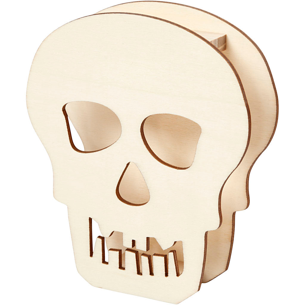 Creativ company skull, skull or death's head, h: 13.5 cm, d: 3 cm, w: 11.5 cm, 1 piece