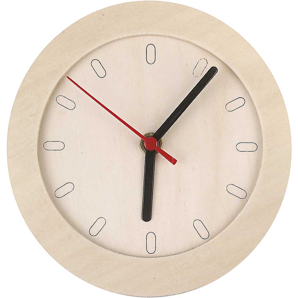 Clock with Wooden Frame