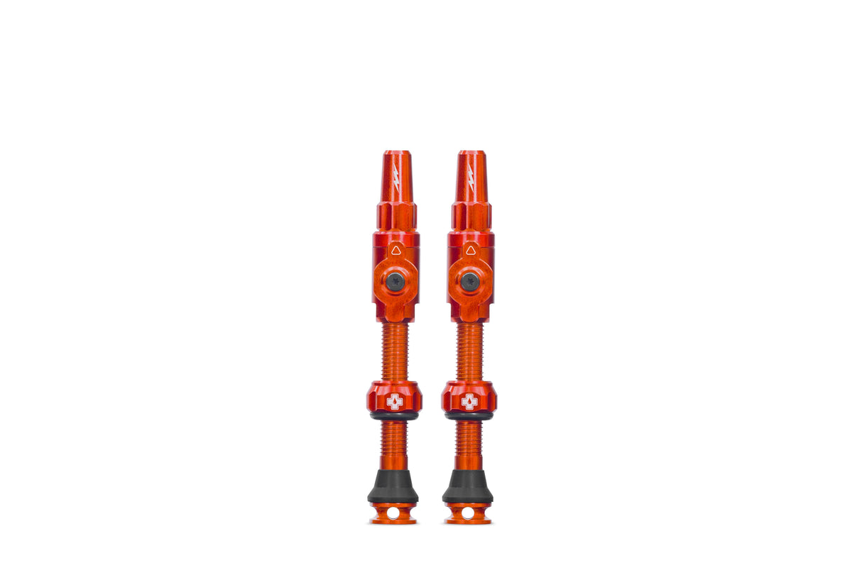 Muc-off tubeless ventiel big bore lite large orange franse presta ventiel 45mm