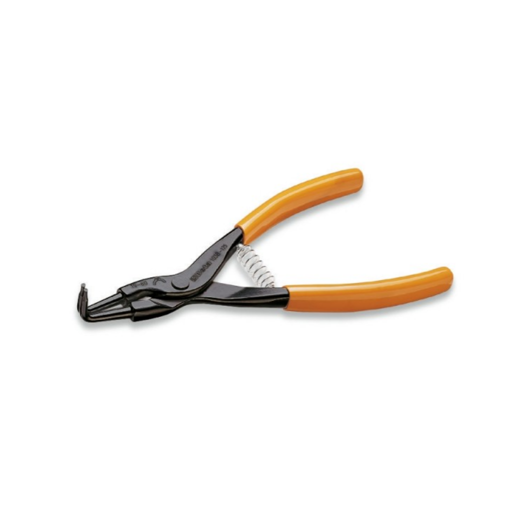 Beta circlip pliers with externally curved points